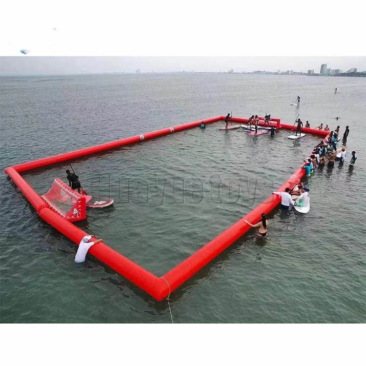 New Design Inflatable Water Game SUP Inflatable Water Polo Soccer Field Goal For Sale