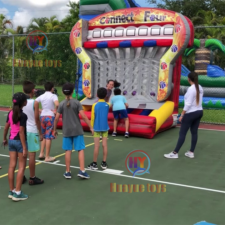 Basket Shoot Four Puissance Connect 4 Inflatable Basketball Sport Games Inflatable Basketball Connect 3 Carnival Game For Party