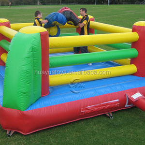 Rental Large PVC Inflatable Battle Zone Wrestling Bouncy Boxing Ring / Inflatable Fighting Ring Boxing Field For Sale