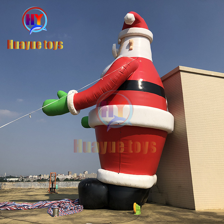 Hot Sale 39ft high inflatable father Christmas and inflatable Santa Claus for decoration and advertising