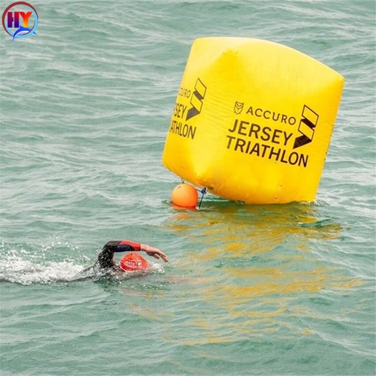 Customized inflatable water buoy water mark water cylinder of different shapes