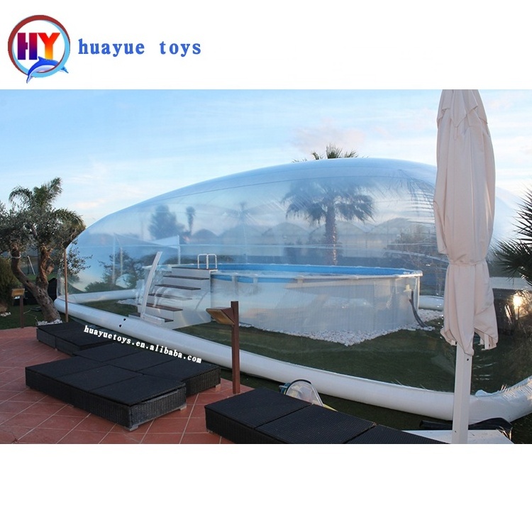 Factory wholesale outdoor pool transparent tent inflatable swimming pool cover