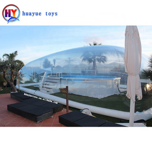 Factory wholesale outdoor pool transparent tent inflatable swimming pool cover