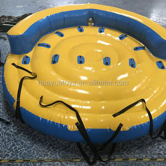 Inflatable 4-6 people Donut Boat Ride Water sports game Toys Inflatable Flying Towable Water Crazy UFO banana boat For Sea