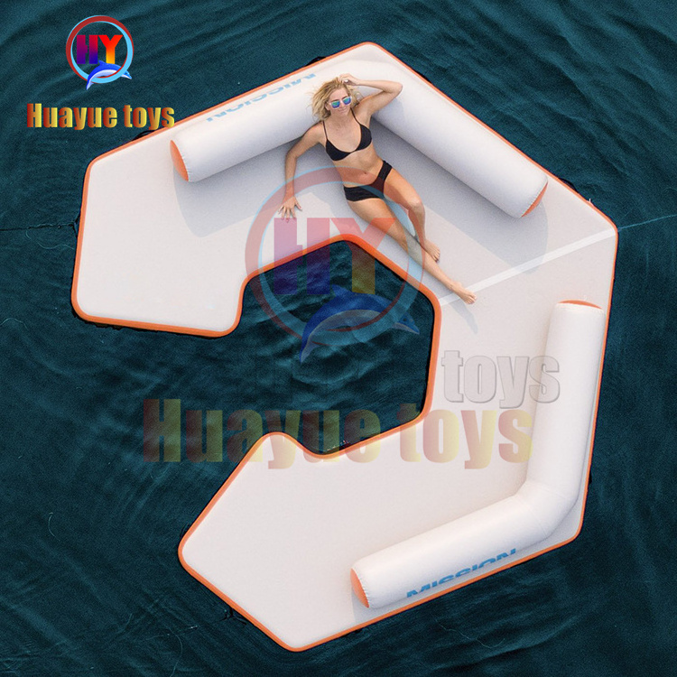 Leisure Inflatable Swim Island Inflatable Floating Raft Water Jet Ski Floats Platform Dock