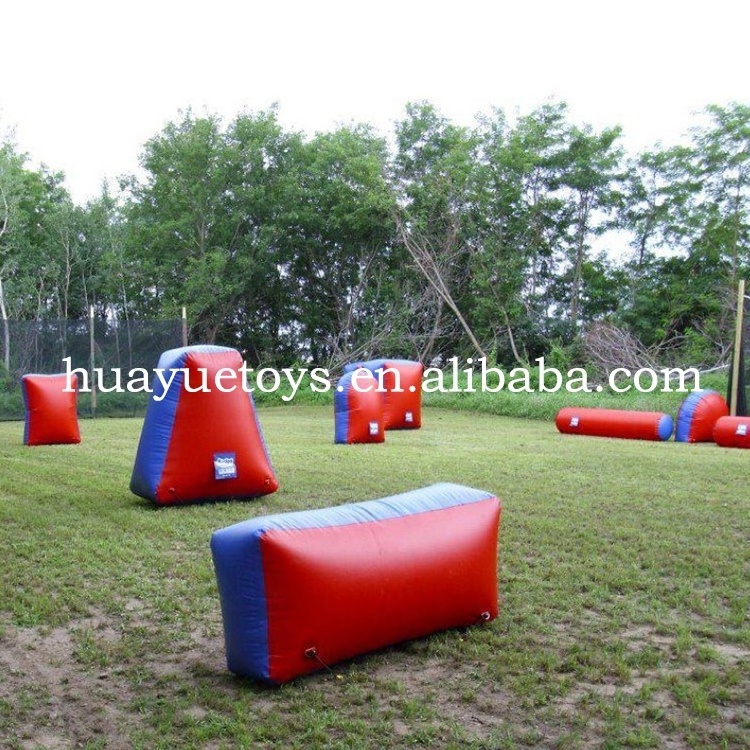 Wholesale Outdoor For Crazy Archery Games used rental CS Shooting Obstacle air Sport Bunkers Inflatable Paintball Bunker