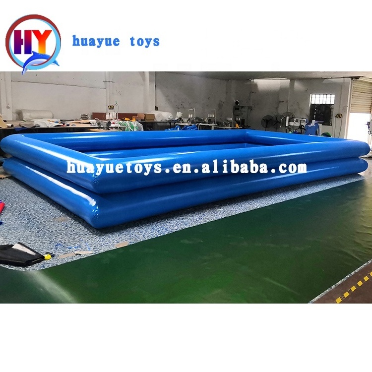 Cheap logo printed free  Double layer Rectangle Inflatable Swimming pool for commercial rental business for kids for fun