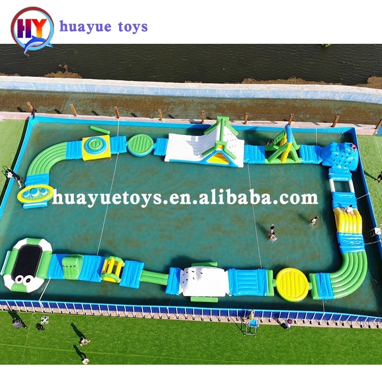 2019 Factory Price Inflatable sea water park equipment floating playground aqua theme park floating mobile water park for sale