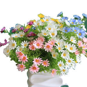 HY Wedding Flores Artificiales Home Table Vase Silk Daisy Flowers Flores  Decorations for Home