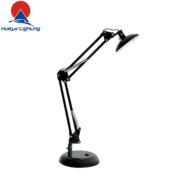 Popular Simple Night Old Fashioned Swing Arm Flexible Computer Steel Long Swing Arm Table Light