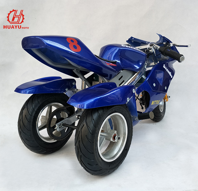 Gasoline Mini Gas 3 wheels Pocket Bikes 49cc