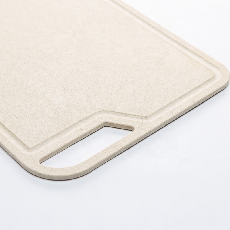 rice husk fiber chopping board quality non-slip wheat straw plastic cutting board with logo