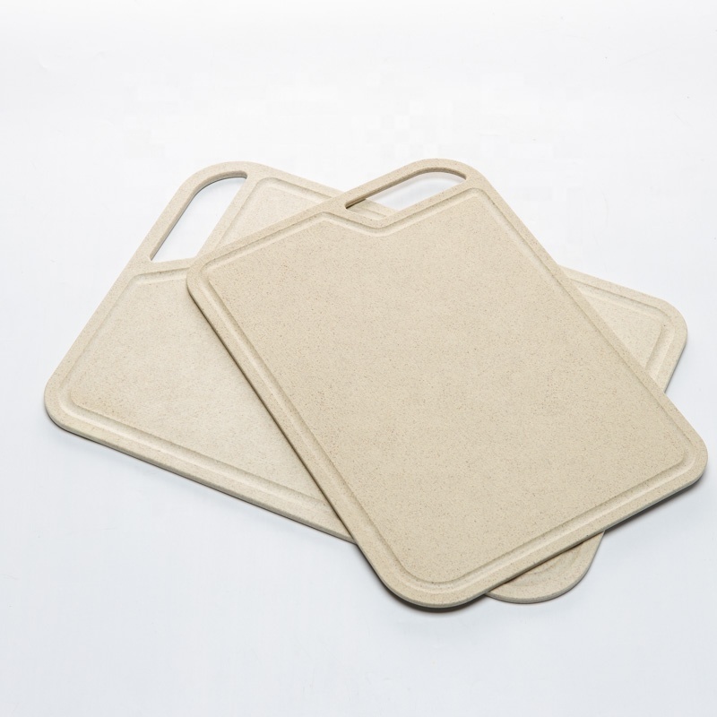 rice husk fiber chopping board quality non-slip wheat straw plastic cutting board with logo