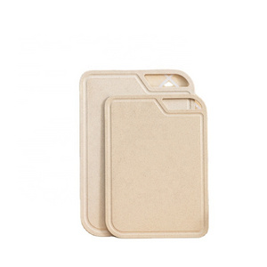 rice husk fiber chopping board quality non-slip wheat straw plastic cutting board with logo