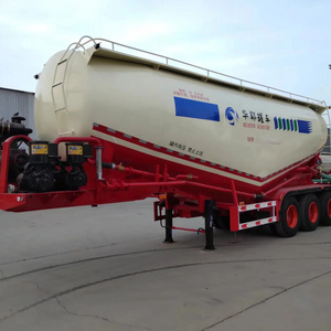 3 Axles Bulk Silo Carrier 30-65Cbm 60 Ton Powder Bulk Cement Tank Tanker Semi Trailer