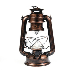 Vintage Metal Hanging Dimmer Switch 15 LEDs outdoor camping rechargeable LED storm Lantern