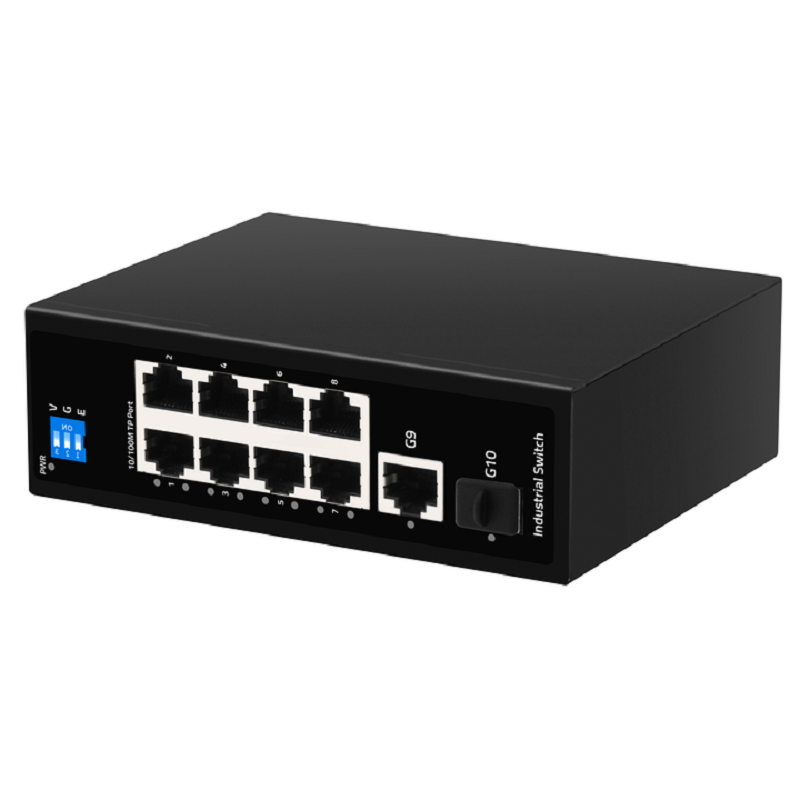 din rail wall mounting industrial poe switch pcb 8 port industrial ethernet/network switch