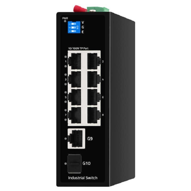 din rail wall mounting industrial poe switch pcb 8 port industrial ethernet/network switch