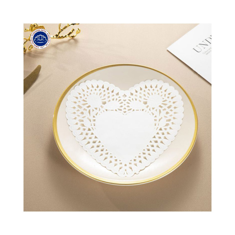 Unique Design 12 Inch Cake Round Doilies Paper Napkin custom printed logo paper doilies