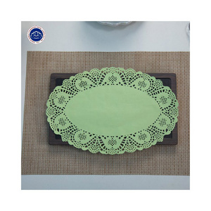 Hot sale paper doilies gold color Round Paper Lace Table Doilies wedding decoration Paper Doilies