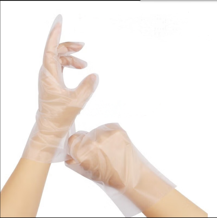 Disposable Transparent Food Grade Poly Gloves PE CPE TPE Gloves Individually Packed Plastic Gloves for Fast Food Kitchen