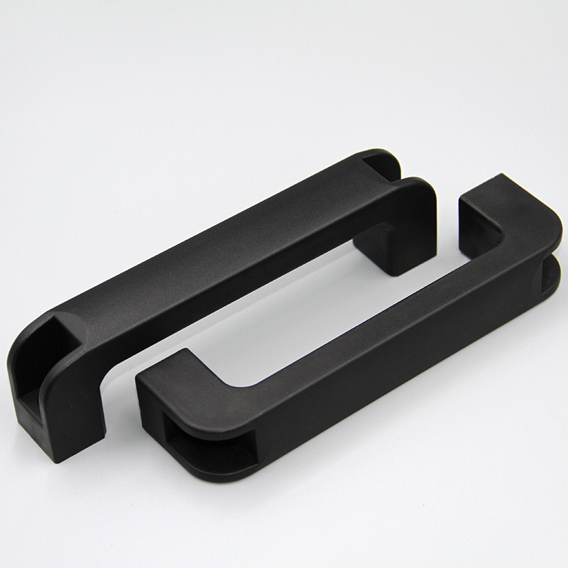 Industrial Pull Handle Reinforced Square Plastic Nylon Handle 180mm Black Electric Cabinet Door Handle