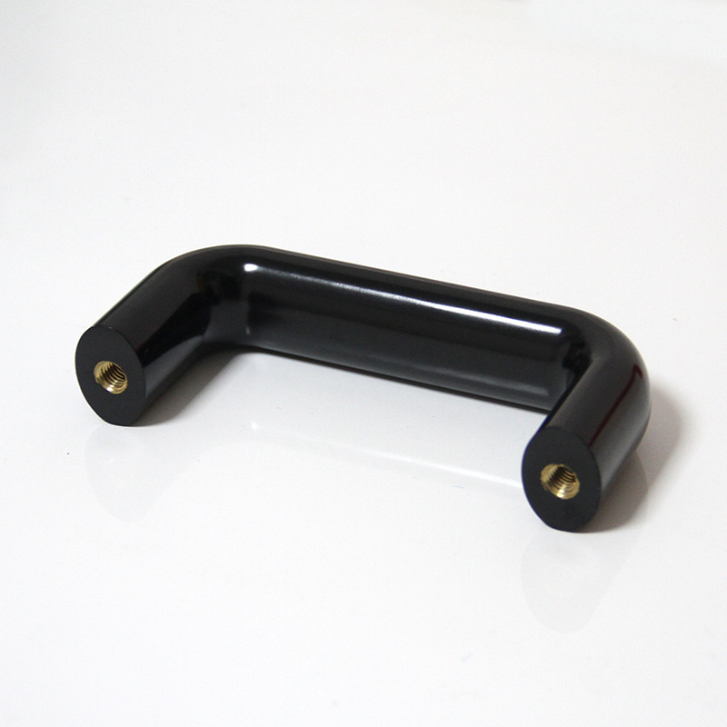 black bakelite oval cabinet door pull handle Industrial machine tool U-shaped handle