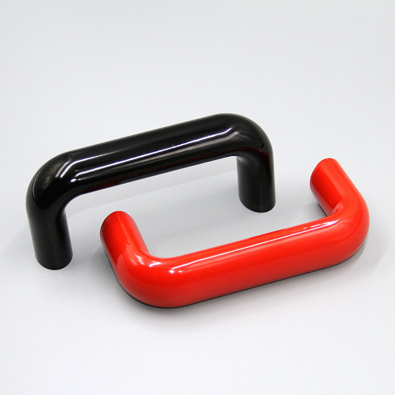 black bakelite oval cabinet door pull handle Industrial machine tool U-shaped handle