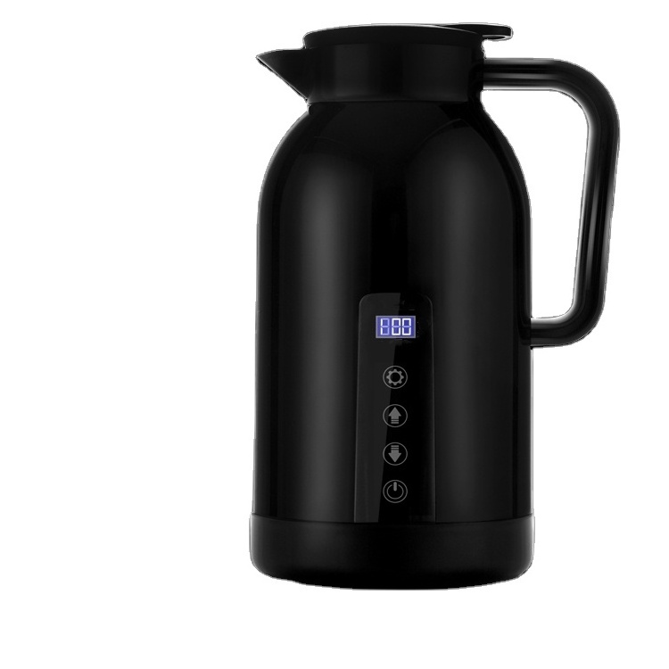 S30408 Stainless steel liner electric kettle Touch screen temperature control adjustment 1300ml electric kettle 24V/12V for car