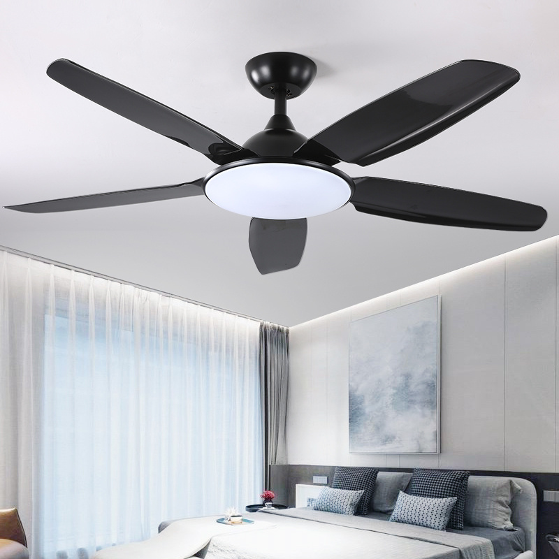 52inch Ceiling Fan with Light and Remote Control ABS Ceiling Fans for Indoor Farmhouse Living Room Bedroom LED Light