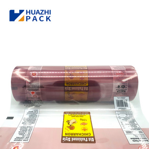 Custom Printed Flexible Laminated Transparent Plastic Packaging Roll Film Food Sachet Film Roll Packaging Roll Stock