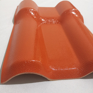 Corrosion Resistant Plastic Shingle Synthetic Resin ASA PVC Roof Tile Trapezoidal Upvc Roofing sheets