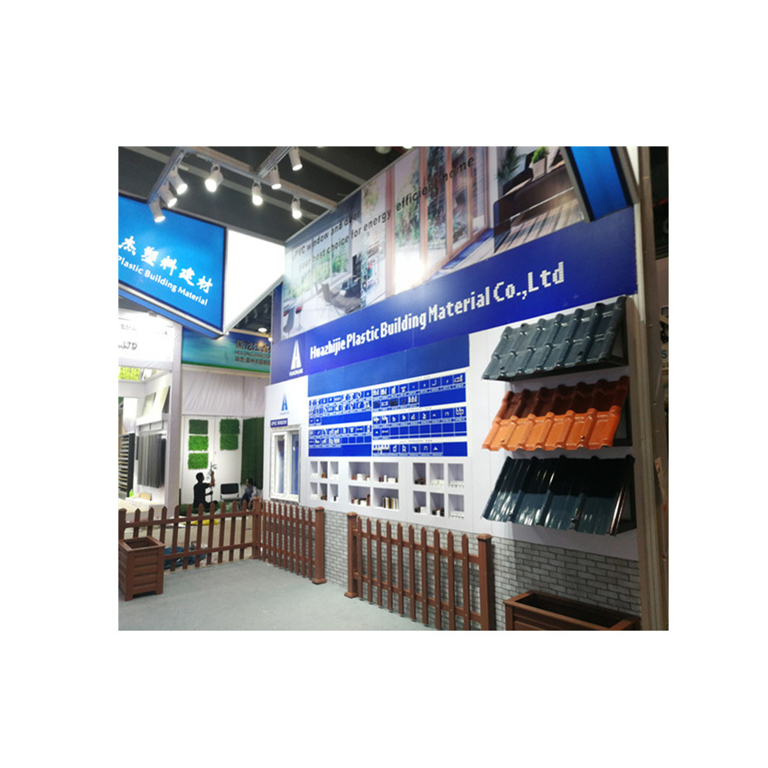 Corrosion Resistant Plastic Shingle Synthetic Resin ASA PVC Roof Tile Trapezoidal Upvc Roofing sheets