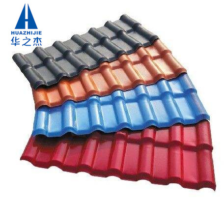 Fire resistant sound proof plastic roof tile