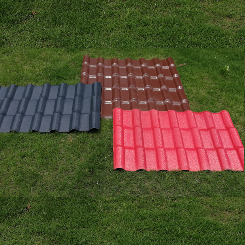 Residential And Industrial Spanish PVC ASA Roof Sheets Shingles Tiles