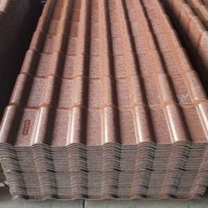 Manufacturer 3mm Synthetic Resin  ASA Composite uPVC Roof Tiles Sheets Brick Red Color And More