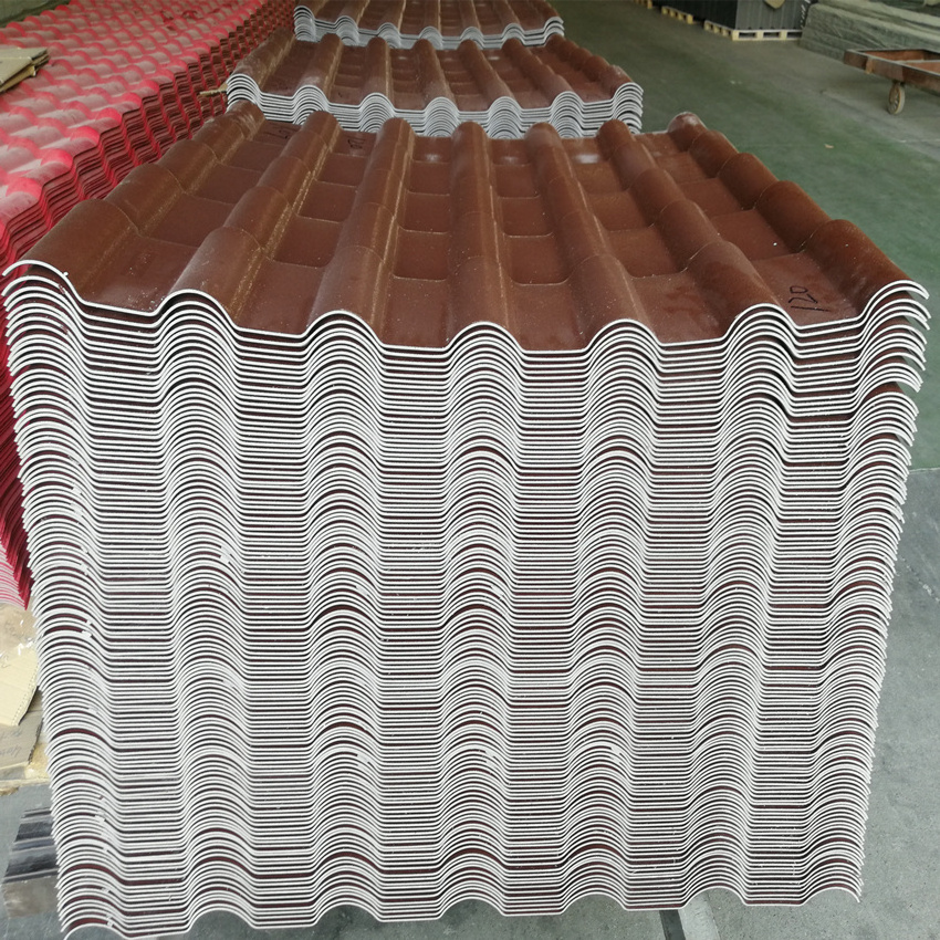 High UV Resistant Synthetic Resin Waterproof UPVC Roof Sheets ASA Coated Surface Roofing Shingle Tiles