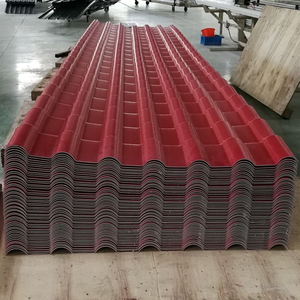 Terracotta Color Plastic APVC Spanish Royal Roofing Tile Sheets Material