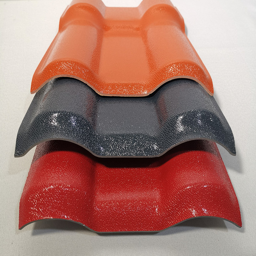 Corrosion Resistant Plastic Shingle Synthetic Resin ASA PVC Roof Tile Trapezoidal Upvc Roofing sheets