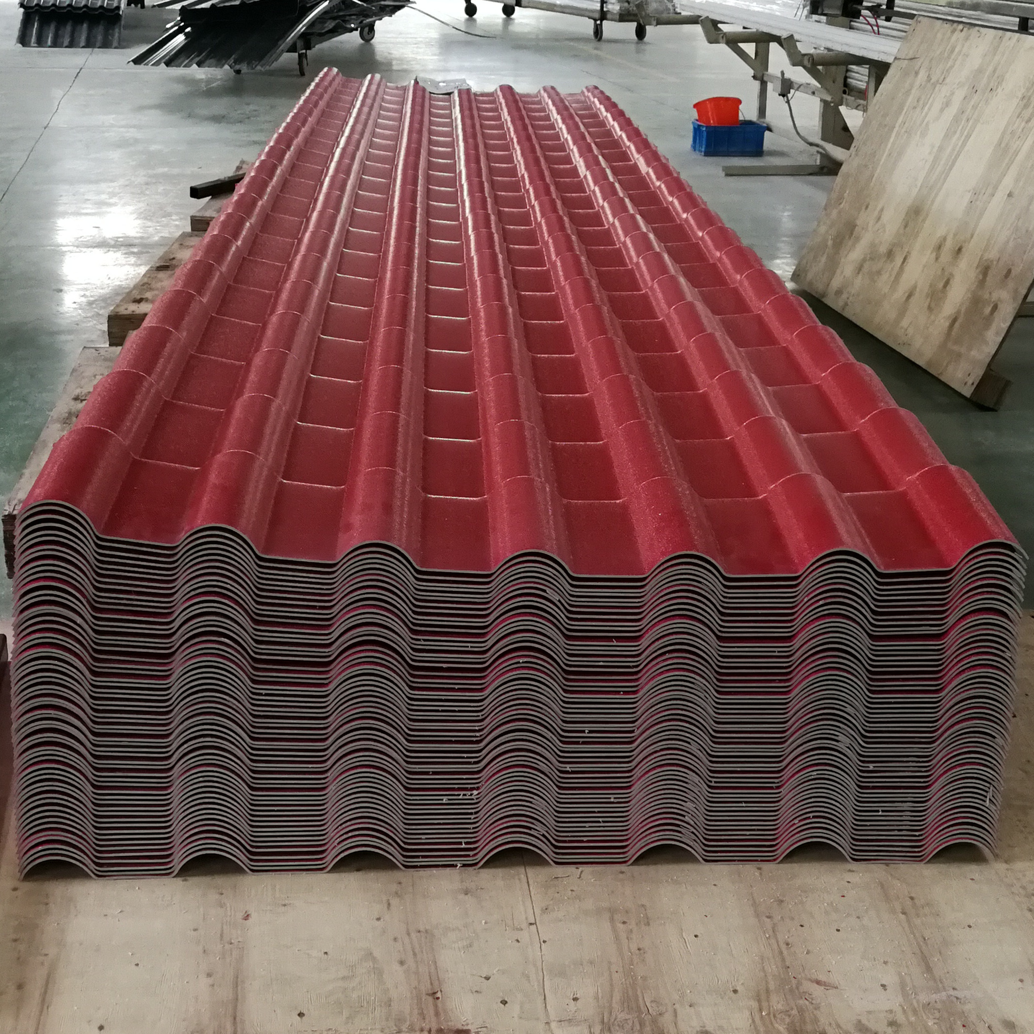 Glossy Surface 3mm Plastic Spanish ASA PVC Synthetic Resin Roof Tiles Sheets Compound Extrude Materials