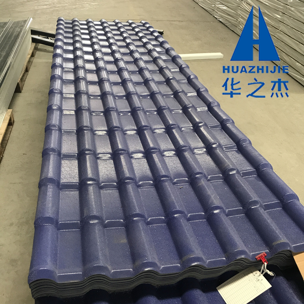 Fire resistant sound proof plastic roof tile