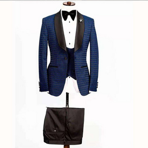 Fashion African Suits For Men Wedding Single Breasted Slim Fit Men Suit