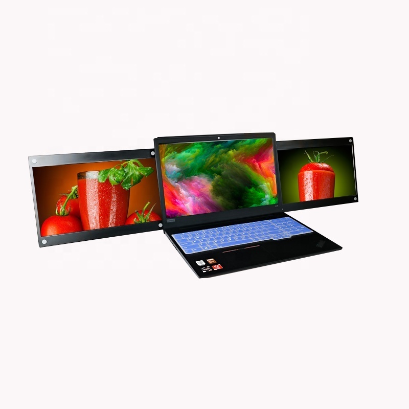 Triple Portable Monitor USB Portable Tri-screen Monitor IPS 13.3inch Extended Laptop Screen for Computer