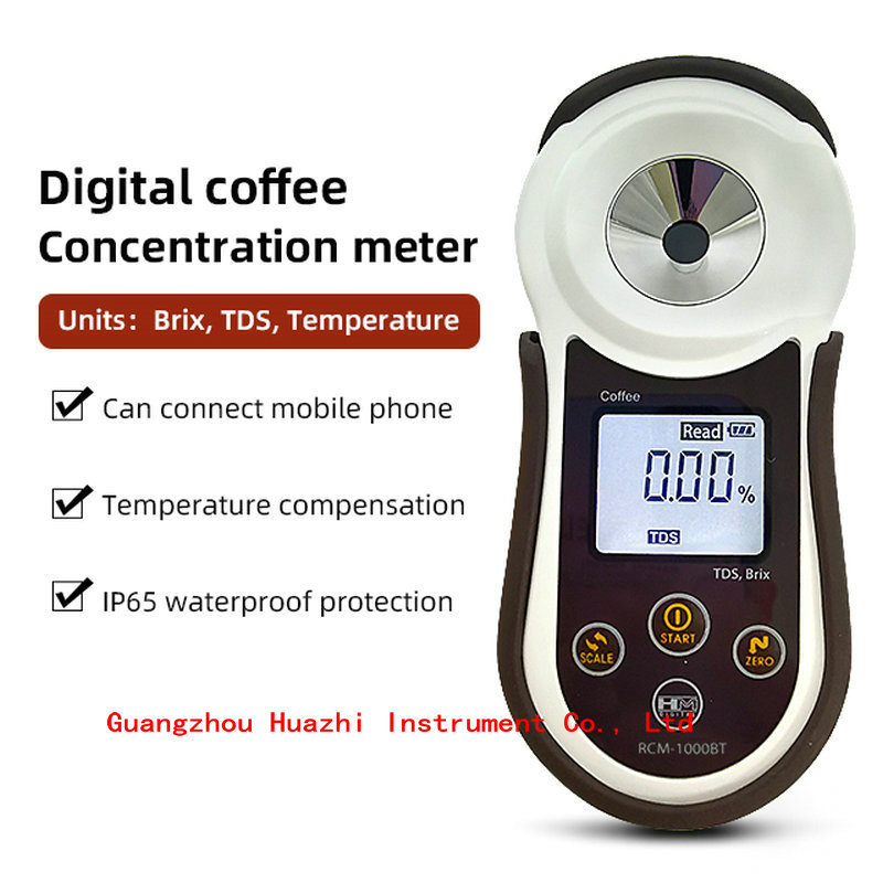 HM digital sugar meter test  RCM-1000BT coffee BRIX/TDS concentration meter display mini hand-held  Coffee Refractometer