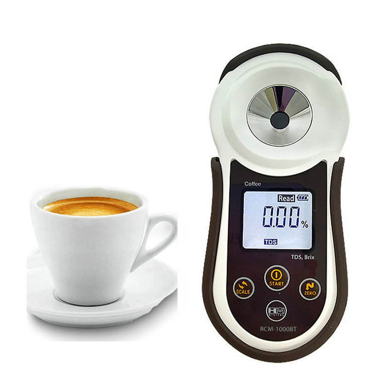 HM digital sugar meter test  RCM-1000BT coffee BRIX/TDS concentration meter display mini hand-held  Coffee Refractometer