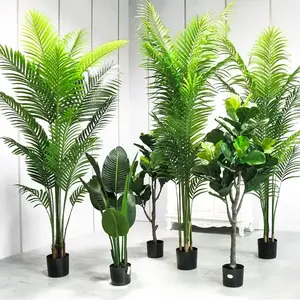 Large Areca Palm tree 200cm plastic bonsai artificial tree for landscaping