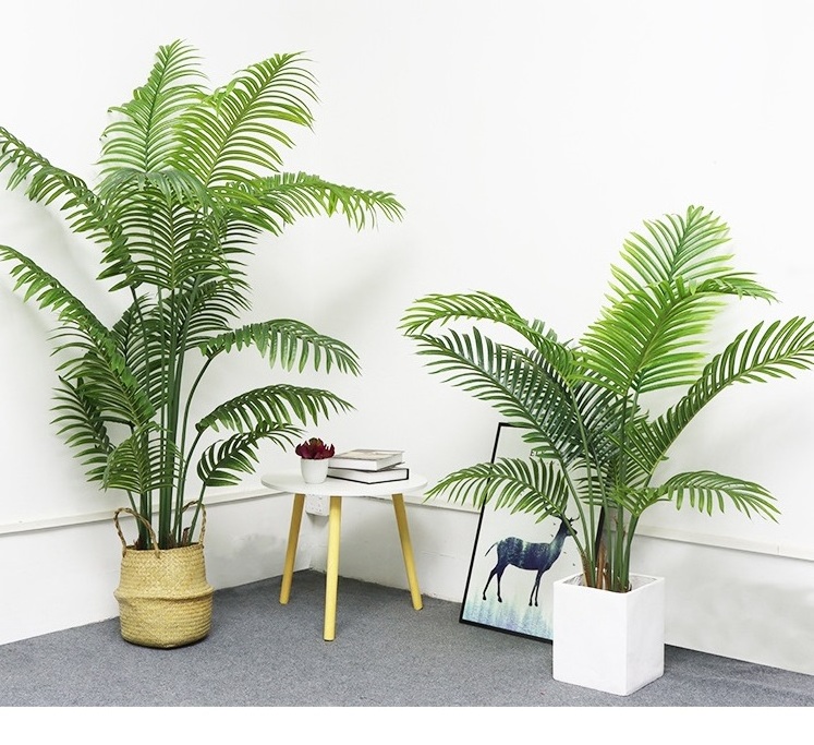 Large Areca Palm tree 200cm plastic bonsai artificial tree for landscaping