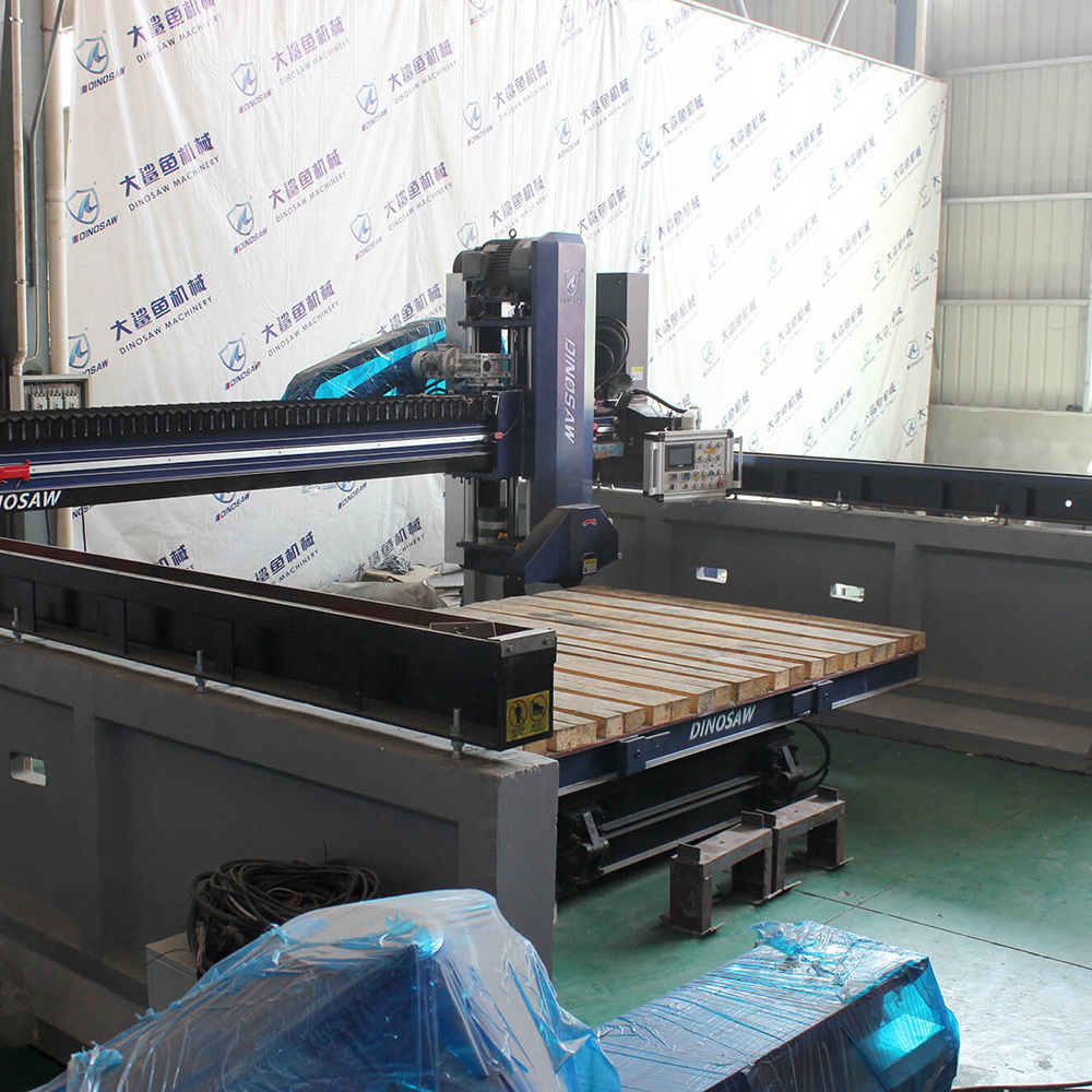 Intelligent laser bridge saw stone cutting machine