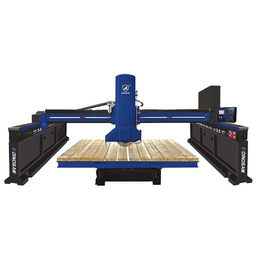 Intelligent laser bridge saw stone cutting machine