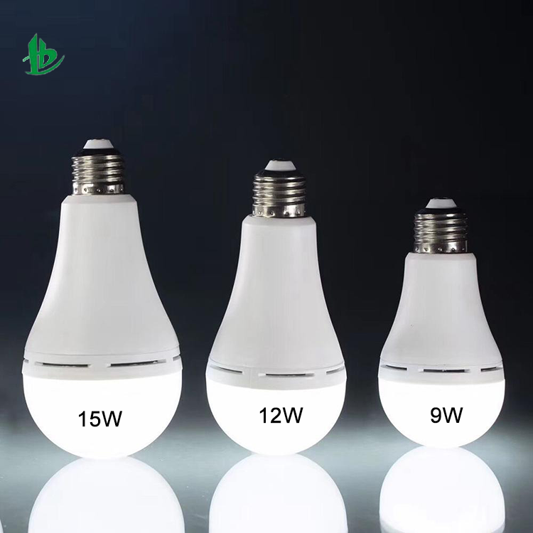 9W 12W rechargeable led emergency bulb E27 led lamp light for indoor and outdoor lighting